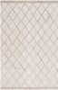 Ivory and Natural Flat Woven Wool Area Rug 9' x 12'