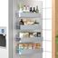 Gray Magnetic Spice Storage Rack Organizer Set for Refrigerator