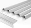 36 Inch Matte Silver Aluminum Anti-Slip Stair Nosing Trim