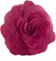 Fuchsia 13" 3D Rose Design Throw Pillow