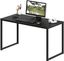 Black Wood Composite Rectangular Computer Desk with Drawer