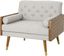 Greta Mid-Century Modern Beige Fabric Club Chair