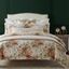 Ivory Floral King Comforter Set with Pillow Shams