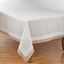 Ivory and Natural Double Layer Rectangular Tablecloth 67" x 180"