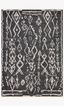 Charcoal and Cream Rectangular Stain-Resistant Synthetic Area Rug