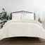 Ivory King Microfiber Quilt Set with Pillow Shams