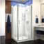 Flex 36" Square Frameless Shower Enclosure with Brushed Nickel Hardware