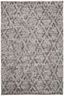 Gray Hand-Knotted Wool 4' x 6' Rectangular Rug