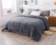 Twin Dark Grey Reversible Microfiber Duvet