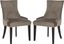 Transitional Gray Velvet Upholstered Side Chair with Birch Legs