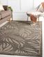 Easy-Care Gray Synthetic 8' x 10' Outdoor Area Rug