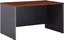 Hansen Cherry Executive Desk with Drawer and Filing Cabinet, 48W x 30D