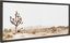 Gray Framed Joshua Tree Desert Landscape Canvas Art, 18x40