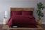 Burgundy Cotton Twin XL Duvet Cover Set