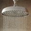 Nickel 8" Round Rain Shower Head with Swivel