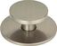 Brushed Nickel Round Cabinet Knob with Backplate