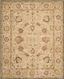 Beige Floral Handmade Wool 8' x 10' Area Rug