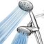 Chrome Dual 2-in-1 Handheld and Rain Showerhead Combo