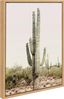 Sunrise Cactus Natural Framed Canvas Wall Art, 18x24