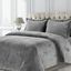 King Size Smoke Grey Velvet Duvet Set with Shams