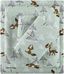 Seafoam Foxes Cotton Flannel Queen Sheet Set