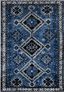 Vintage Hamadan 8' x 10' Easy-Care Synthetic Rug in Black