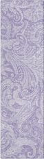 Lavender Paisley Flat Woven Indoor/Outdoor Runner Rug