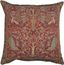 Red Floral Cotton Jacquard Woven Pillow Cover 19x19