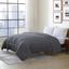 Gray King Reversible Microfiber Duvet for Adults