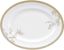 Elegant Gold and White Ceramic Oval Platter