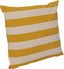 Yellow and Natural Cotton Linen Striped Square Pillow