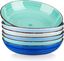 Vancasso Bonita Blue and Green Ceramic Pasta Bowls Set of 6