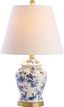 Penelope 22" Chinoiserie Blue and White LED Table Lamp