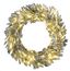 Silverado Pine 26" Flocked Wreath with LED Lights and Pinecones