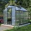 Large Black Polycarbonate Walk-In Greenhouse with Aluminum Frame