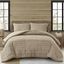 King Brown Microfiber Down Alternative Bedding Set