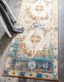 Venice Collection Luxe Beige Abstract Runner Rug 2'7" x 10'