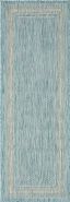 Aquamarine Outdoor Runner Rug - Easy Care & Stain Resistant