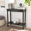 Black Pine and MDF Console Table with Storage