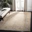 Elegant Ivory Floral Hand-Knotted Wool 9' x 12' Area Rug