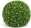 19" Green and White Artificial Flower Topiary Ball