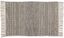 Handloomed Gray Textured Cotton Accent Rug 24x36 in with Fringe