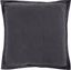 Detwyler Charcoal Cotton Euro Sham with Quilted Design