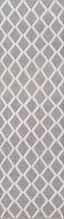 Handmade Gray Diamond Tufted Wool Runner Rug 27" x 96"