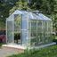 6' x 8' Clear Polycarbonate Greenhouse with Aluminum Frame