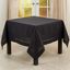 Classic Hemstitch Square Tablecloth in Timeless Black