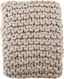 Fog Chunky Cable Knit Wool Throw Blanket, 50" x 60"