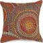 Saffron Multicolor Abstract Circles Indoor/Outdoor Pillow 18"