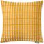 Yellow and Ivory 20" Square Recycled Material Outdoor Pillow