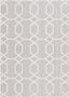 Gray Geometric 9' x 12' Stain-Resistant Synthetic Area Rug